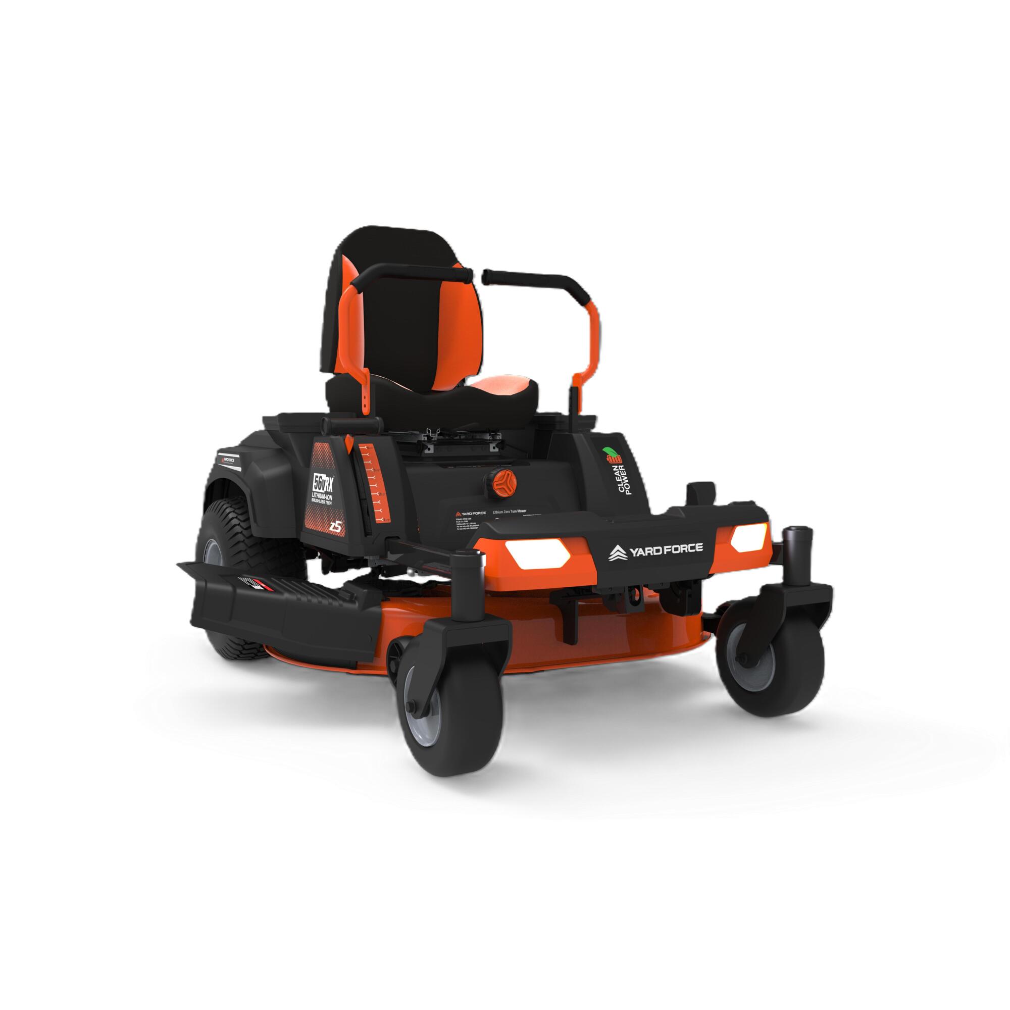 YardForce, 42" 56v Zero Turn Lithium-Ion Battery-Powered Riding Lawn Mower, Model YF56vRX-Z42